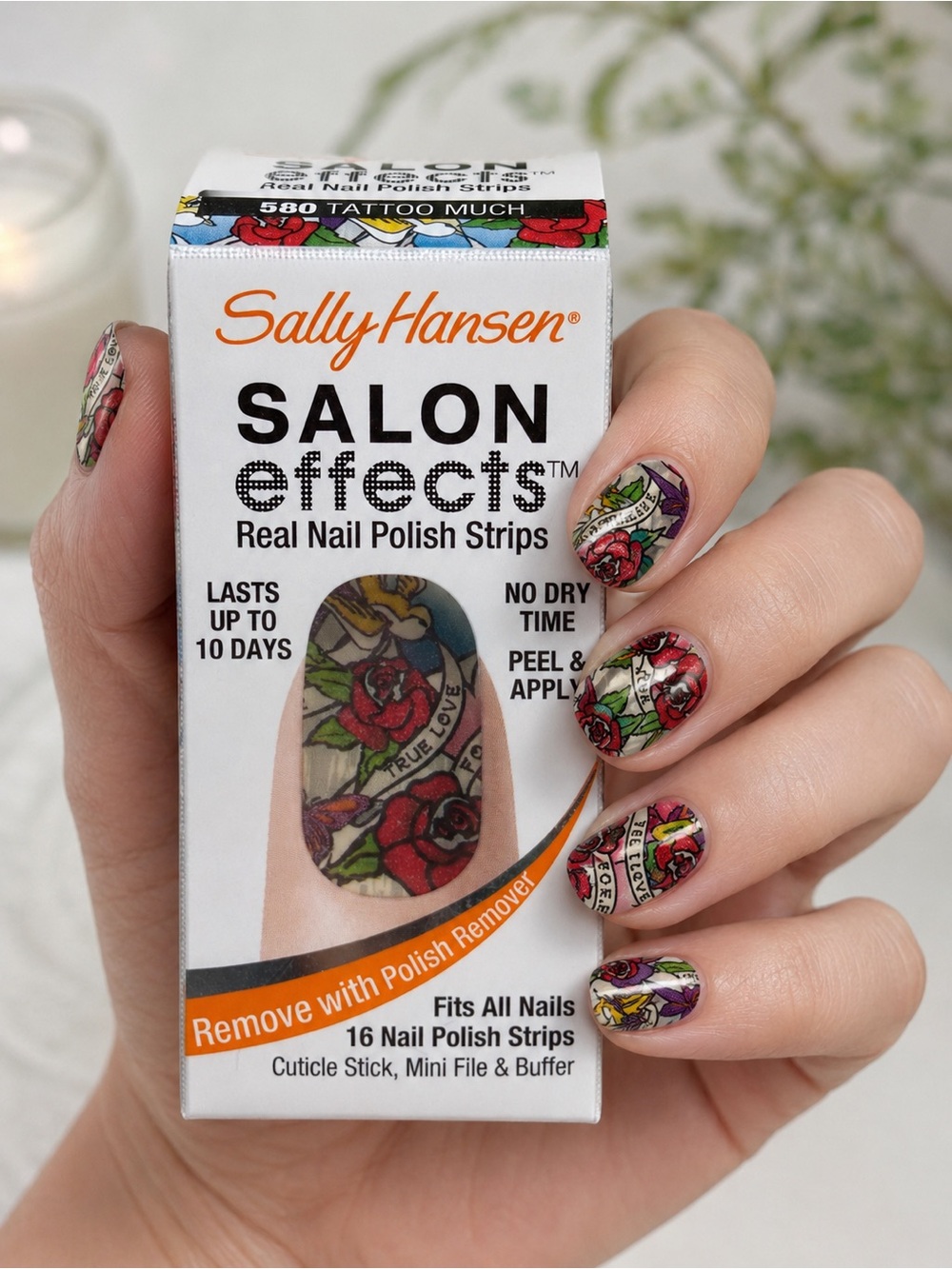 Sally Hansen Salon Effects Real Nail Polish Strips - Tattoo Much